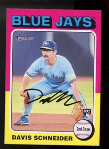 2024 TOPPS HERITAGE DAVIS SCHNEIDER RC ( 11 ) #425 TORONTO BLUE JAYS - Picture 1 of 1