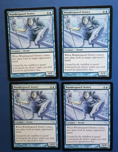 Magic the Gathering MTG Mirrodin WANDERGUARD SENTRY  X 4 LP/EX C  2003 NICE! - Picture 1 of 3