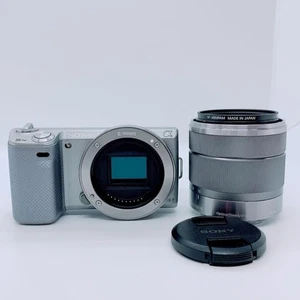 Sony NEX-5N Mirrorless Camera Kit with Lens, Battery, Charger, Flash, Strap (Use - Picture 1 of 10