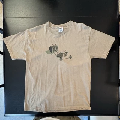 Camiseta de hombre vintage sin hilo moderna con estampado gráfico grande Foto 1 de 4