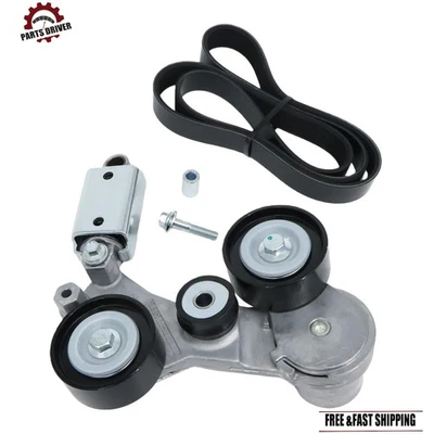 NEW Tensioner Assembly w/ Serpentine Belt For Buick Regal Chevy Impala Malibu - Image 1 of 4