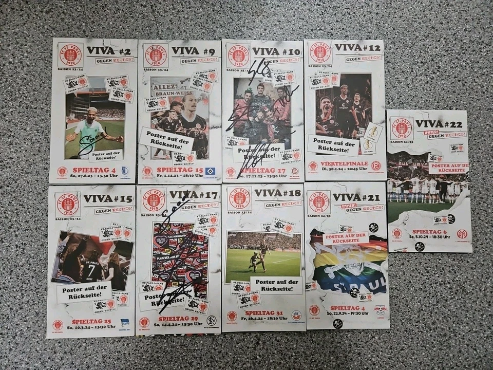 9x FC St. Pauli Programm Stadionheft Saison 23/24 - Bild 1 von 1