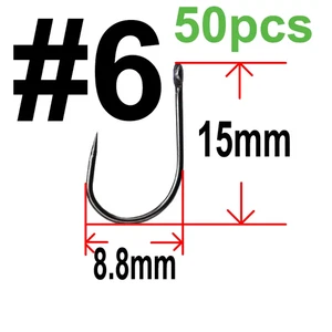 Ami Da Pesca Alla Carpa Cerchio Senza Ardiglione Con Foro Dimensioni 2 4 6 8 10  - Foto 1 di 18