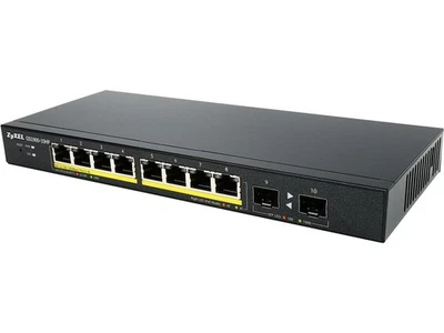 ZyXEL 8-Port Gigabit Smart Managed PoE Switch, 8 PoE+ Ports at 77W with 2 SFP - Image 1 of 4