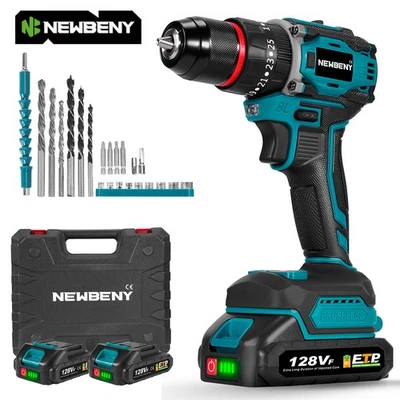 Mit 2 Akkus Für Makita Akku Schlagbohrschrauber 18V Akkuschrauber Set mit Box - Bild 1 von 4