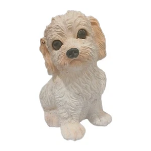 Adorable Puppy Resin Figurine/Music Box 1990s Play Where Has My Little Dog Gone - Picture 1 of 4