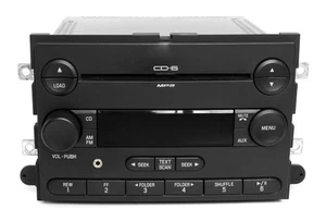 2006 Ford Fusion AM FM Audiophile Radio 6 Disc CD Player Model ID 6E5T-18C815-CH - Picture 1 of 6