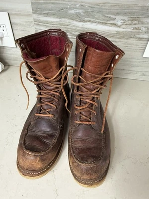 Botas Deportivas Setter Irlandesas Red Wing Años 60 Años 70 De Colección Para Hombres 8 D Forradas Rojas Du-Flex Foto 1 de 4