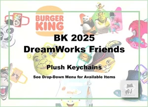 Burger King 2025 Dreamworks Friends Plush Toys-Pick! - Picture 1 of 15