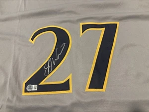 J J Wetherholt SIGNED West Virginia Mountaineers Jersey BECKETT And Baseball - Picture 1 of 5