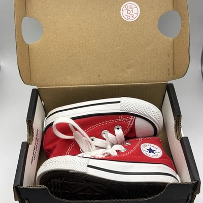 CONVERSE Rojo Chuck Taylor All Stars Infantil Talla 3 Nuevo en Caja Foto 1 de 4