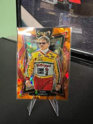 2025 Panini Select Racing NASCAR Base Grandstand-Pit Road Orange Cracked Ice - Image 1 of 4