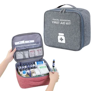 Empty Home Travel First Aid Kit Medicine Storage Bag Portable Medical Box Case - Picture 1 of 39