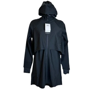 Women’s Nike Victory Swimsuit Tunic Top Modest Hooded Black Size S Padded Bra - Picture 1 of 13