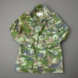 Abrigo de campo militar J Crew para mujer talla XS camuflaje chaqueta de novio sin capucha - Imagen 1 de 6