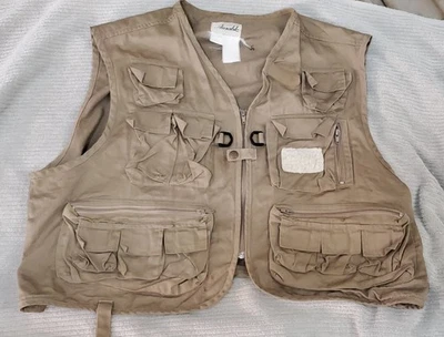 Chaleco de pesca con mosca Ausable para hombre tostado bolsillos de carga con cremallera talla 2XL ver fotos Foto 1 de 4