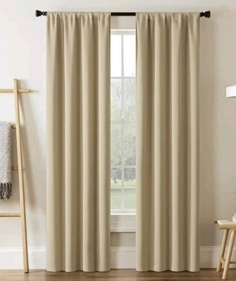 Eclipse Blackout Panel Set of 2 /  37" x 84"  100 % blackout Darrell Wheat - Image 1 of 4