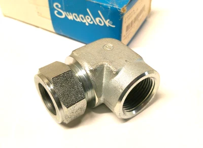 Swagelok S-1610-8-16 Female Elbow 1" OD Tube X " Female NPT Steel - Image 1 of 3