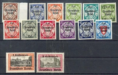 GERMANY 1939 716-729 ** MNH DANZIG FAREWELL ISSUE SET FLAWLESS 220€(09031 - Image 1 of 2