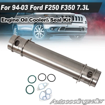 Kit de refrigerador e vedação de óleo do motor compatível com 1994-2003 Ford F250 F350 Excursion 7.3L diesel - Imagem 1 de 4