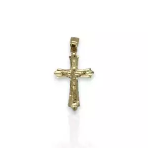 Cross Pendant - 10K Yellow Gold - Picture 1 of 2