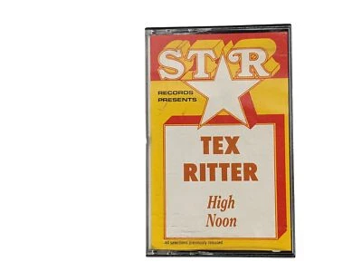 Tex Ritter High Noon Cassette Tape Tested Working - Imagem 1 de 2