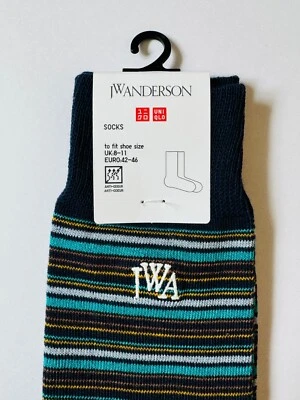Rare NEW High Quality Adults Men's Official Uniqlo x JW ANDERSON Stripe Socks - Image 1 of 4