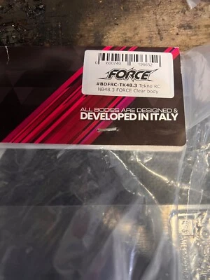 Tekno NB48 Clear Nitro Body Shell Bitty Design Racing - Image 1 of 3