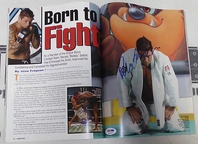 Renato Sobral Babalu Signed December 2005 Grappling Magazine PSA/DNA COA UFC 62 - Image 1 of 4