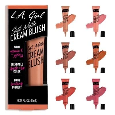 LA Girl Soft Matte Cream Blush For Cheeks And Lips - Jojoba Seed Oil & Vitamin E - Image 1 of 4