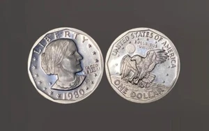1980 S Proof Susan B. Anthony Dollar SBA (FM219) - Picture 1 of 3