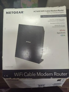 NETGEAR AC1600 Wifi Cable Modem Router C6250 - Black (C6250-100NAS) - Picture 1 of 5
