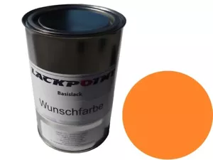 4 Liter Spritzfertiger Basislack geeignet für Ford CA-7434 Twister Orange Musta - Picture 1 of 1