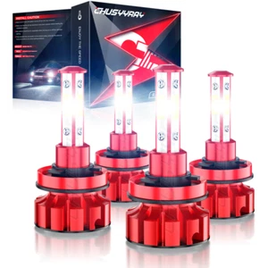 4pcs H11+H11 6000K LED Headlight Hi/Lo Beam Bulb kit For Toyota Tacoma 2016-2021 - Picture 1 of 10