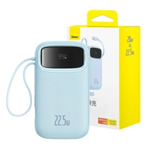 Baseus Qpow2 Dual-Cable Digital Display Fast Charge Power Bank 10000mAh - Picture 1 of 20
