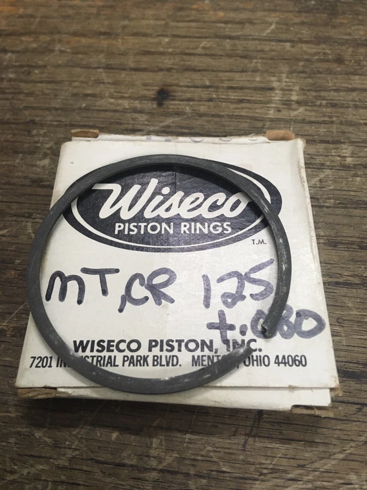 Anillo de pistón Honda CR125, MT125, Wiseco .080 AHRMA de gran tamaño Foto 1 de 1