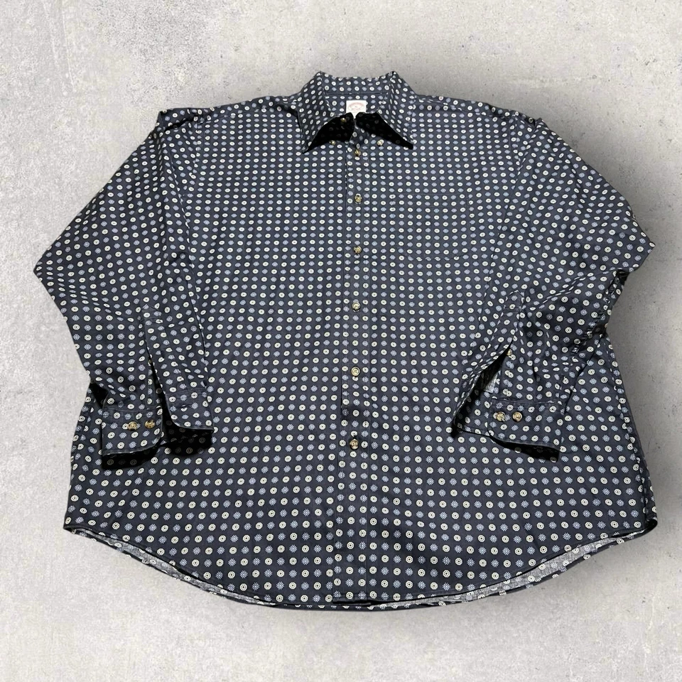 Vintage Brooks Brothers Madison Shirt Mens XL Floral Button Up Casual Supima - Image 1 of 4