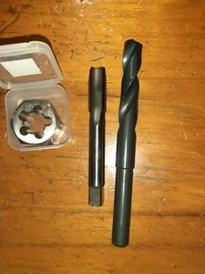 HSS threading machine Hand Tap RH+ Die Nut+tapping drill set select HS - Bild 1 von 3