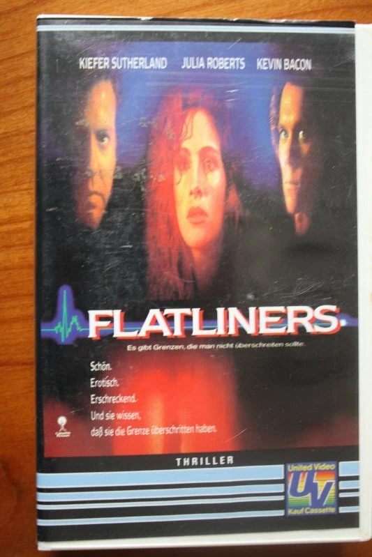 VHS Videorarität  "Flatliners" Julia Roberts , Kiefer Sutherland, Kevin Bacon - Bild 1 von 1