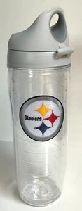 20oz plastic Tervis Tumbler with handle double insulated NFL Steelers - Picture 1 of 6