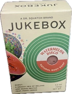 NIP Dr Squatch Jukebox Natural Body Soap "Watermelon Disco" 4.5 oz NEW NOS - Picture 1 of 6