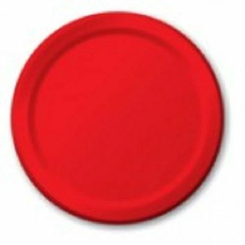 Classic Red 9 inch Lunch Dinner Plates 8 Ct - Image 1 of 1