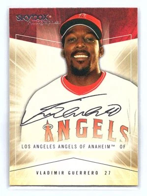 SkyBox Autographics #1 2005 Vladimir Guerrero Sr. MT/casi nuevo Foto 1 de 2