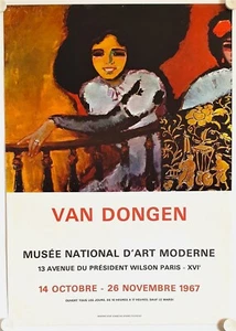 Affiche VAN DONGEN 1967 Exposition Musée National Art Moderne Paris - Imagen 1 de 5
