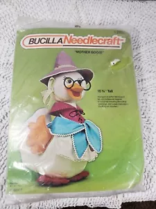 Vintage Bucilla Needlecraft Kit Mother Goose Stuffy New - Picture 1 of 3