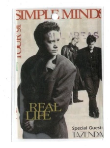PASS SIMPLE MINDS TOUR 91 REAL LIFE MILANO FORUM ASSAGO 11-9-1991 TAZENDA - Picture 1 of 2