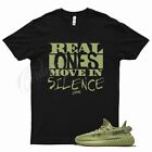 Black REAL T Shirt for Adidas YZ Boost 350 V2 Sulfur 380 500 700 450 