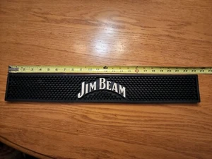 Jim Beam GUMMISTANGE SCHIENE TROPFRINNE VERSCHÜTTEN MATTE PAD Bourbon Whisky 23" - Bild 1 von 2