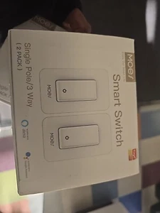 MOES SMART SWITCH SINGLE POLE/ 3 WAY (2 PACK) - Picture 1 of 2