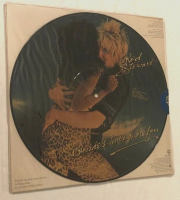 Rod Stewart Blondes Fun BSP 3276 Warner Bros. Vintage 70s Picture Disc Vinyl New - Image 1 of 3